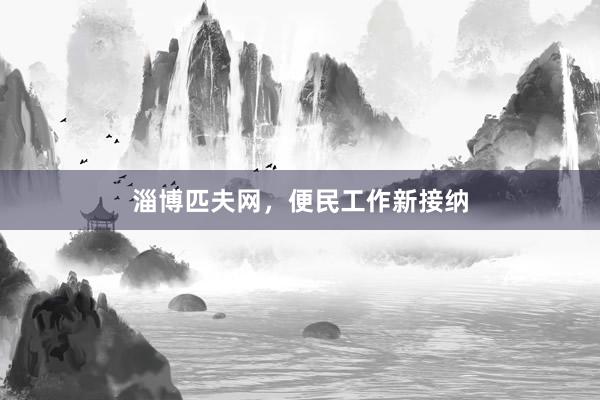 淄博匹夫网，便民工作新接纳